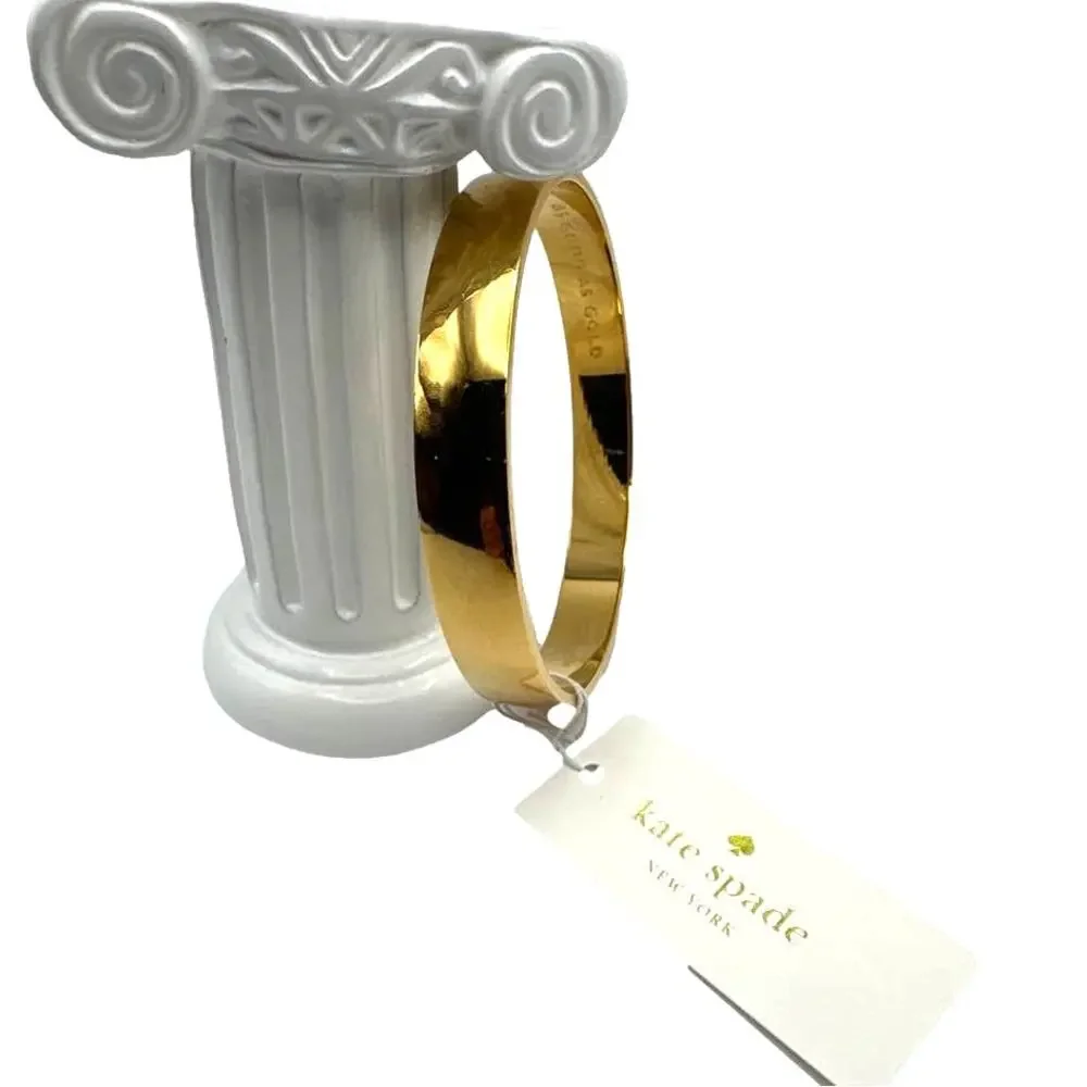 NWT KATE SPADE New York  Idiom "As Good as Gold" Bangle Bracelet - Picture 2 of 6
